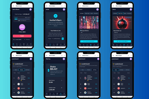 🧩 BlockBlast – Web3 Telegram Mini App Game with Referral, Tasks, Leaderboard & Admin Panel (Firebase + Vercel)