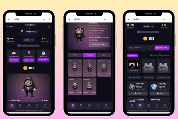 Trollfi Mini App | HamsterKombat Style Game | Full Stack | Ready to Launch 💥📲